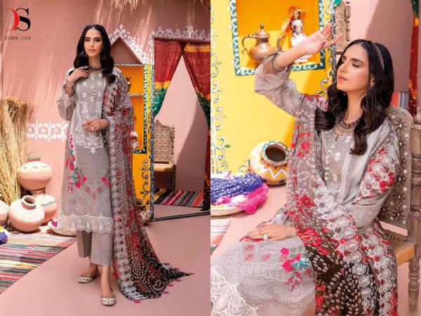  Deepsy Chunari 22 Vol 2 Cotton Designer Embroidery Pakistani Salwar Suits